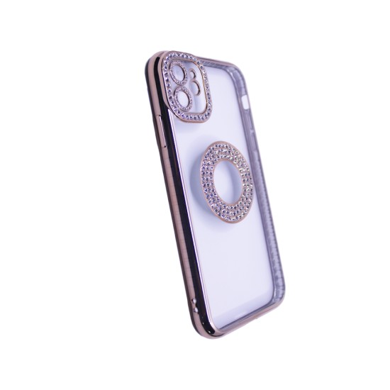 Soft Silicon Case with Diamond Design for Apple iPhone 11 Gold Soft Silicon Case with Diamond Design for Apple iPhone 11 Gold